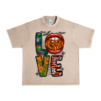 French Oak Love Halloween Lips Urban Heavy Tee - CowhideDigitalArt