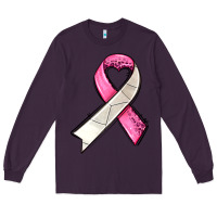 Plum breast cancer sport ribbons Long Sleeve Tee - AdoDesignShop