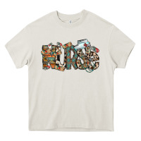Cream nurse western Heavy Core Tee - RacoonDesign