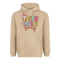 Mushroom iced coffee girly Heavyweight Hoodie - MaliasSmallBusiness