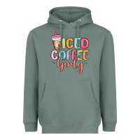 Sage iced coffee girly Heavyweight Hoodie - MaliasSmallBusiness