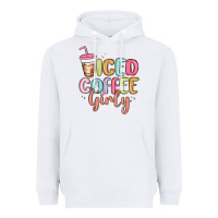 White iced coffee girly Heavyweight Hoodie - MaliasSmallBusiness