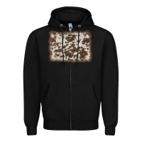 Black cowhide background Zipper Hoodie - AdoDesignShop