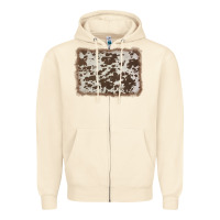 Sandshell cowhide background Zipper Hoodie - AdoDesignShop