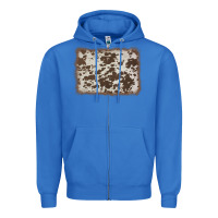 True Royal cowhide background Zipper Hoodie - AdoDesignShop