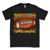Black football leopard turquoise sunflower Classic Tee - JahusDesignShop