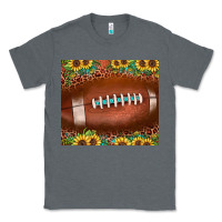 Charcoal Heather football leopard turquoise sunflower Classic Tee - JahusDesignShop