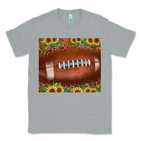 Heather Grey football leopard turquoise sunflower Classic Tee - JahusDesignShop