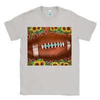 Moon Dust football leopard turquoise sunflower Classic Tee - JahusDesignShop