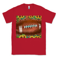 Red football leopard turquoise sunflower Classic Tee - JahusDesignShop