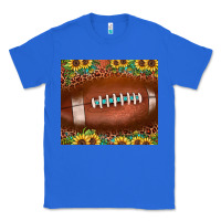 True Royal football leopard turquoise sunflower Classic Tee - JahusDesignShop