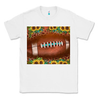 White football leopard turquoise sunflower Classic Tee - JahusDesignShop
