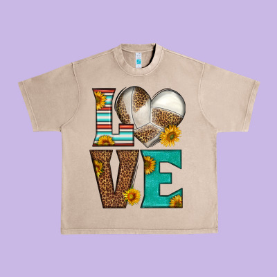 Western Volleyball Love Urban Heavy Tee Designed By Hra Design Shop