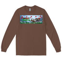 Chestnut merry christmas with santa sleigh Long Sleeve Tee - BundleAndBundleShop