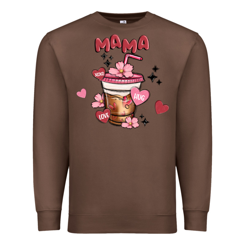 Mama Coffee Cups Premium Sweatshirt by MaliasSmallBusiness | Teevron