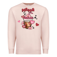 Pale Pink mama coffee cups Premium Sweatshirt - MaliasSmallBusiness
