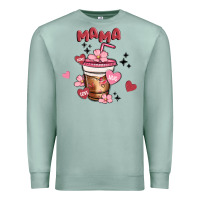 Seafoam mama coffee cups Premium Sweatshirt - MaliasSmallBusiness