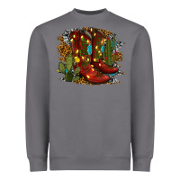 Storm christmas cowboy boots Heavyweight Sweatshirt - RanaPortraitStore