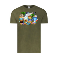 Vintage Olive cruise life coffee cups Vintage Tee - Zillion Design Studio