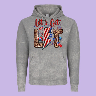 Let S Get Lit Vintage Hoodie Designed By Zillion Design Studio