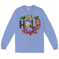 Colony Blue oh holy night Long Sleeve Tee - BundleAndBundleShop