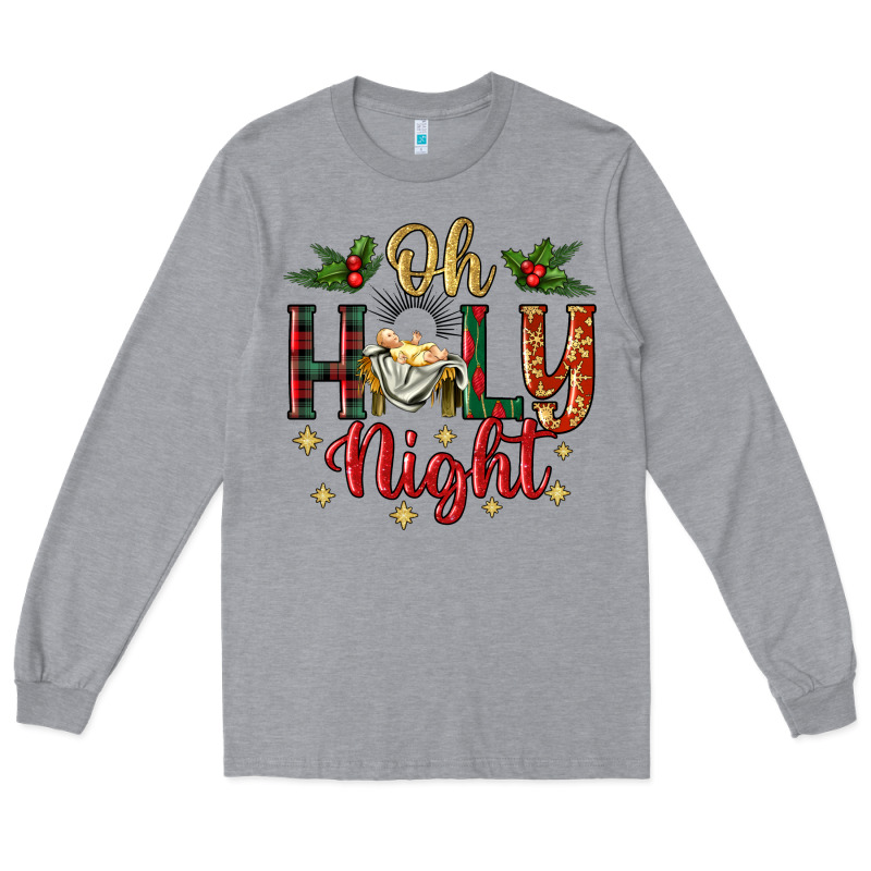 Oh Holy Night Long Sleeve Tee by BundleAndBundleShop | Teevron