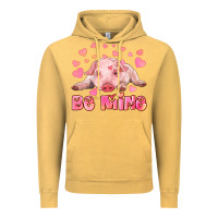 Vintage Mustard be mine baby pig Vintage Hoodie - RanaPortraitStore