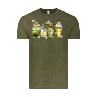 Vintage Olive daisy coffee cups Vintage Tee - Zillion Design Studio