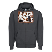Smoke cowhide background Zipper Hoodie - AdoDesignShop