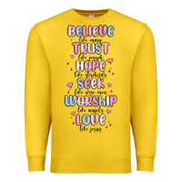 Lemon believe like mary trust like joseph valentine s da Premium Sweatshirt - MaliasSmallBusiness