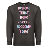 Smoke believe like mary trust like joseph valentine s da Premium Sweatshirt - MaliasSmallBusiness