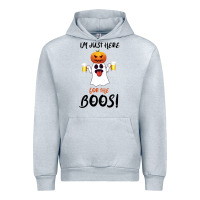 Heather Grey I'm Just Here For The Boos Urban Hoodie - Bettercallsaul