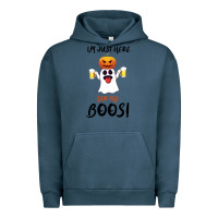 Pigment Midnight Navy I'm Just Here For The Boos Urban Hoodie - Bettercallsaul