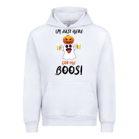 White I'm Just Here For The Boos Urban Hoodie - Bettercallsaul