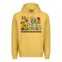 Antique Gold it s ok to be different giraffe Premium Hoodie - LillyAllenDesigns