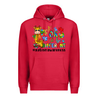 Cardinal it s ok to be different giraffe Premium Hoodie - LillyAllenDesigns