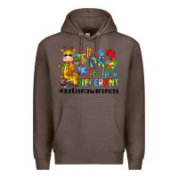 Coffee it s ok to be different giraffe Premium Hoodie - LillyAllenDesigns