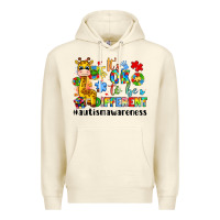 Sandshell it s ok to be different giraffe Premium Hoodie - LillyAllenDesigns