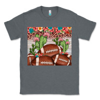 Charcoal Heather football leopard cactus Classic Tee - JahusDesignShop