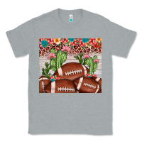 Heather Grey football leopard cactus Classic Tee - JahusDesignShop