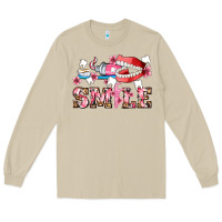 Mushroom smile with teeth and brush Long Sleeve Tee - AdoDesignShop