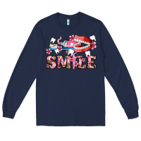 Navy smile with teeth and brush Long Sleeve Tee - AdoDesignShop