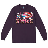 Plum smile with teeth and brush Long Sleeve Tee - AdoDesignShop