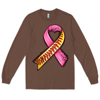Chestnut breast cancer sport ribbons Long Sleeve Tee - AdoDesignShop