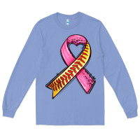 Colony Blue breast cancer sport ribbons Long Sleeve Tee - AdoDesignShop