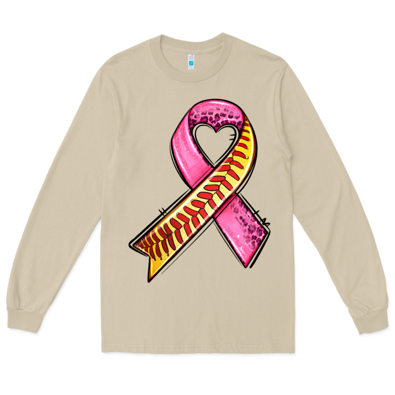 Breast Cancer Sport Ribbons Long Sleeve Tee by AdoDesignShop | Teevron