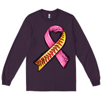 Plum breast cancer sport ribbons Long Sleeve Tee - AdoDesignShop