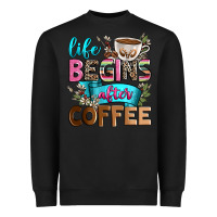 Black life begins after coffee Heavyweight Sweatshirt - Zillion Design Studio