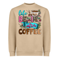 Mushroom life begins after coffee Heavyweight Sweatshirt - Zillion Design Studio
