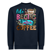 Navy life begins after coffee Heavyweight Sweatshirt - Zillion Design Studio